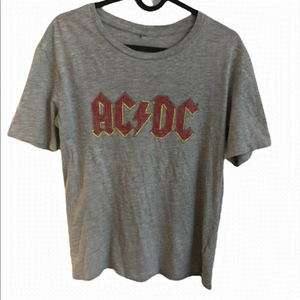 𝅺acdc Band Tee Cotton Blend